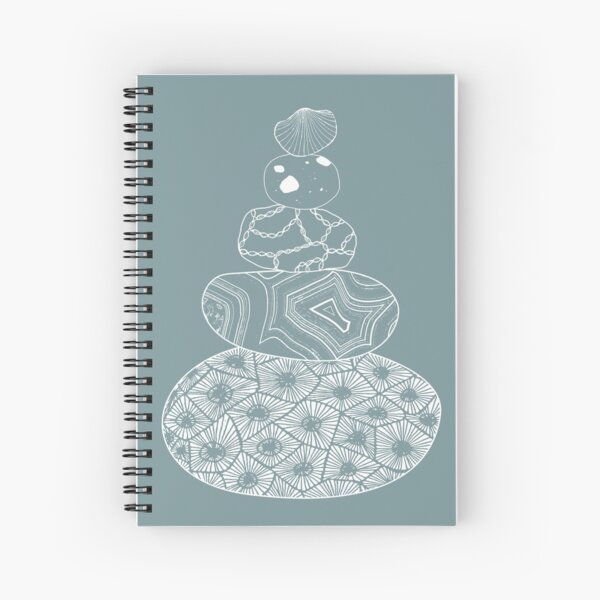 Stacked Great Lakes Rocks Spiral Notebook