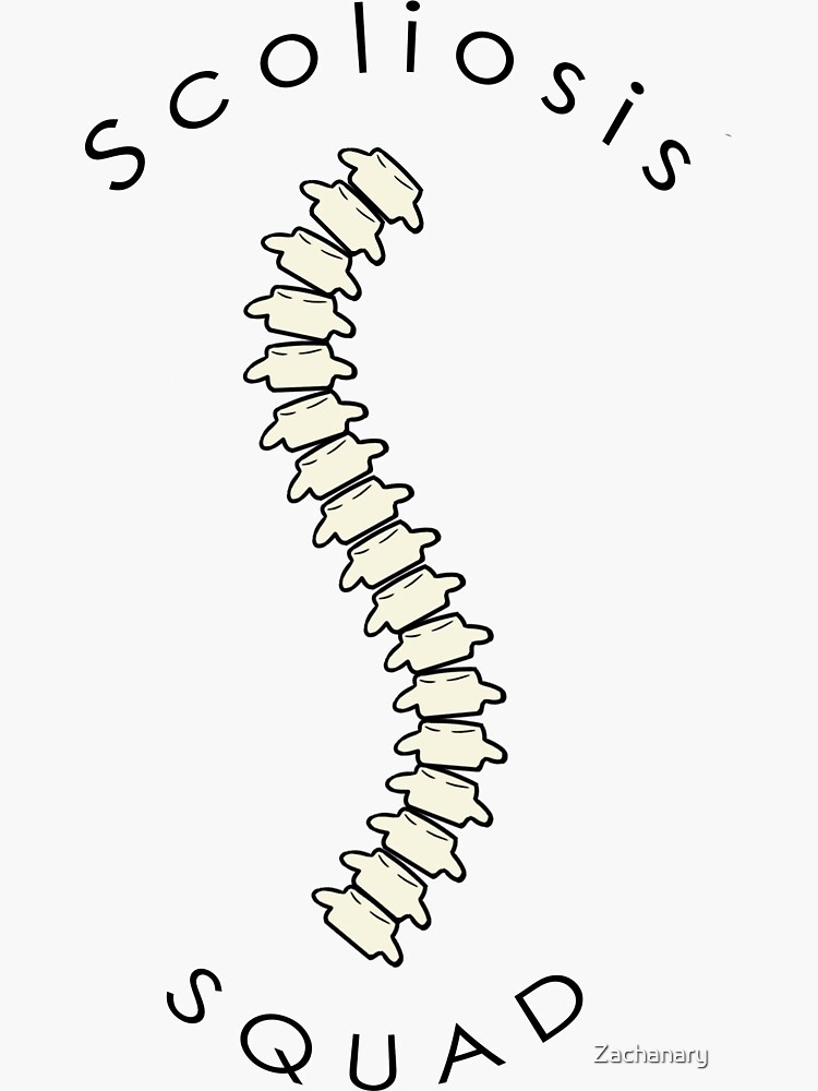 "Scoliosis Squad" Sticker for Sale by Zachanary Redbubble