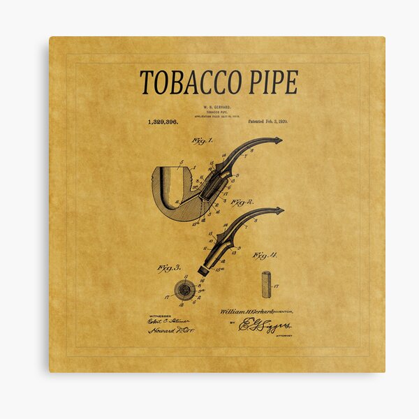 Types of Tobacco Pipes Metal Print for Sale by Exotic Souvenirs