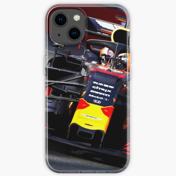 Max Verstappen during the Grand Prix at Baku 2019 iPhone Soft Case