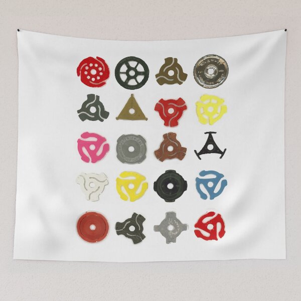 Item preview, Vinyl Turntable Record Adaptors - record player music poster art designed and sold by HoneymoonHotel.