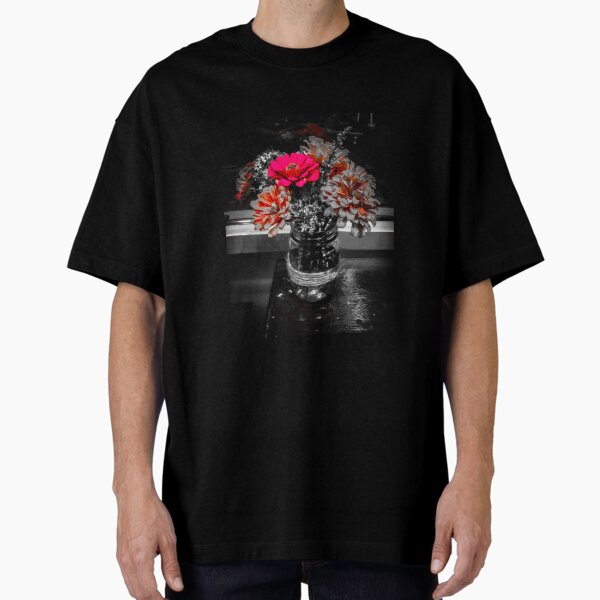 Color Pop Flowers Oversized T-Shirt
