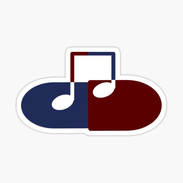 The Music Pill Sticker
