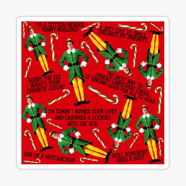 Buddy the Elf Print  Sticker