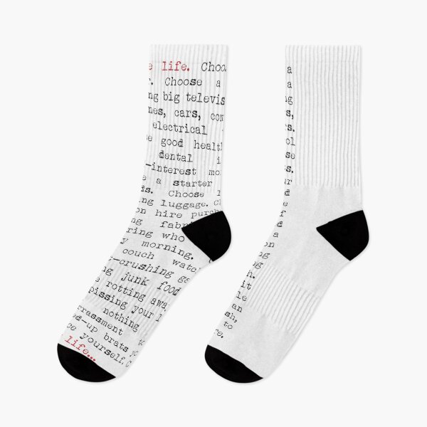 Item preview, Choose Life Trainspotting Movie quote designed and sold by HoneymoonHotel.