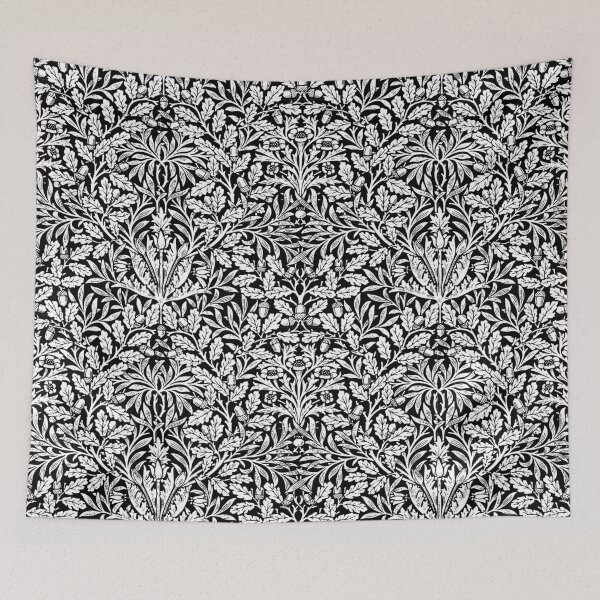 Item preview, Art Nouveau Floral Damask, Black and White designed and sold by Marymarice.