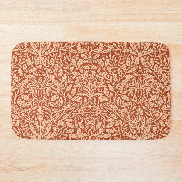 Item preview, Art Nouveau Floral Damask, Mandarin Orange designed and sold by Marymarice.
