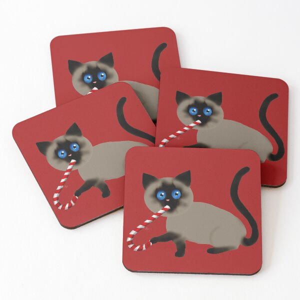 Item preview, Christmas Siamese cat designed and sold by Sarah-Lynn Brown.