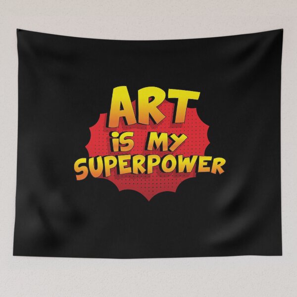 Item preview, Art is my Superpower Funny Design Art Gift designed and sold by Custom365.
