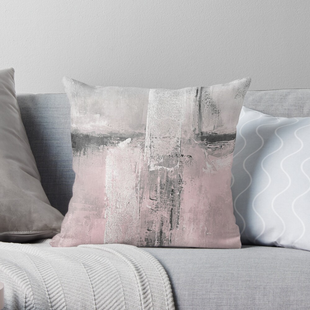 blush throw pillows