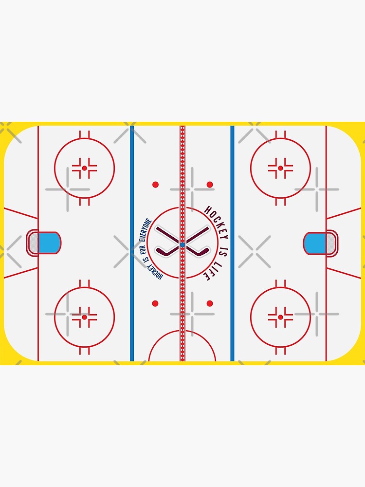Discover hockey is life rink Bath Mat