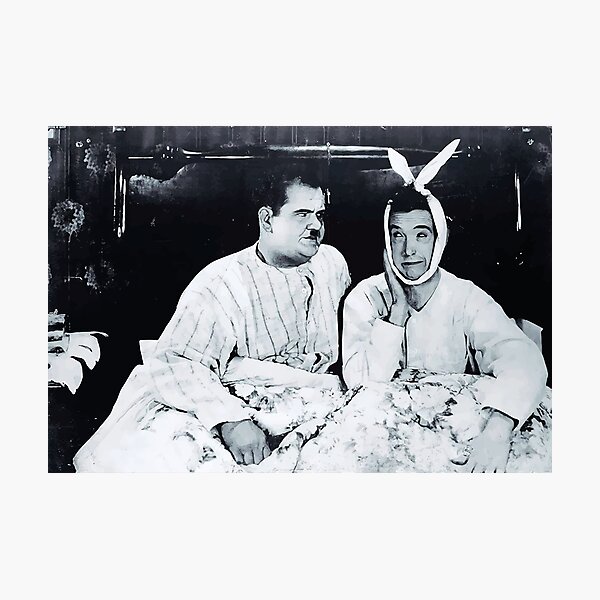 Laurel & Hardy (Vector) Photographic Print