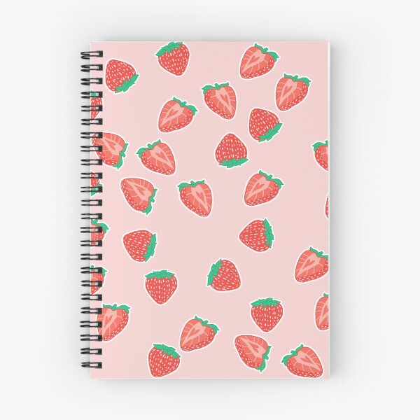 Item preview, Ditzy Strawberries on Pink designed and sold by Cass Noel Studio.