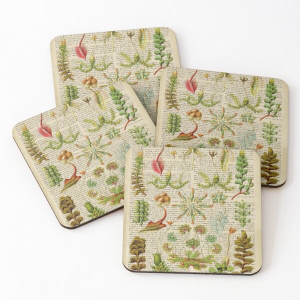 Item preview, Botanical print, on old book page - plants designed and sold by Art by Lilia.