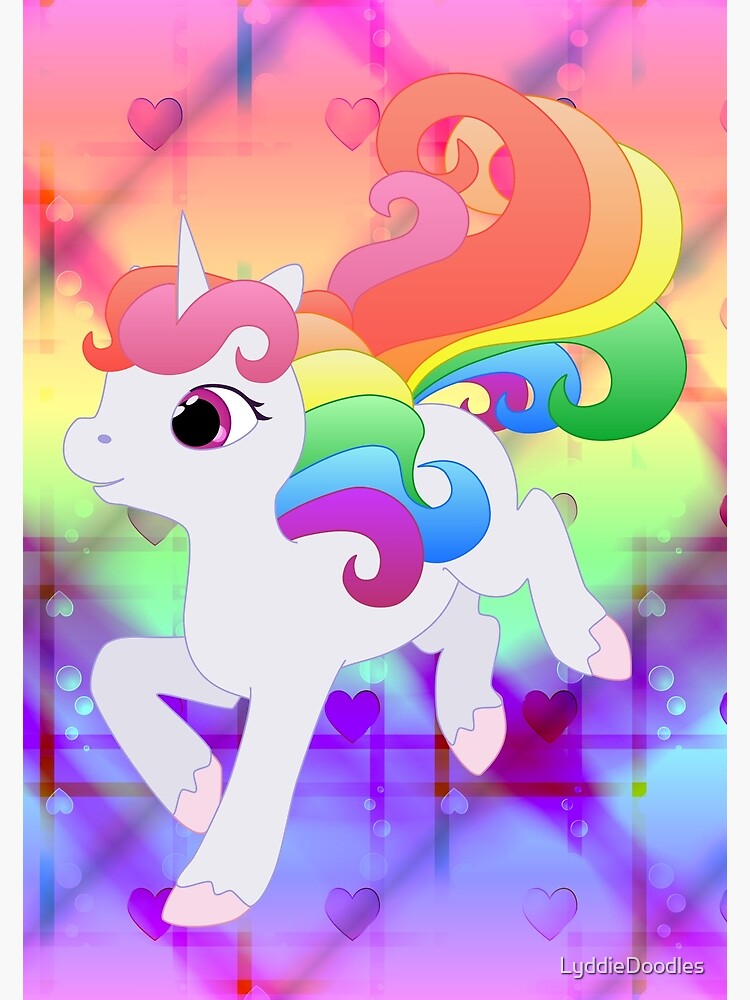 Cute pink unicorn on rainbow background  Unicornios wallpaper Imagenes de  unicornios Ilustración de unicornio