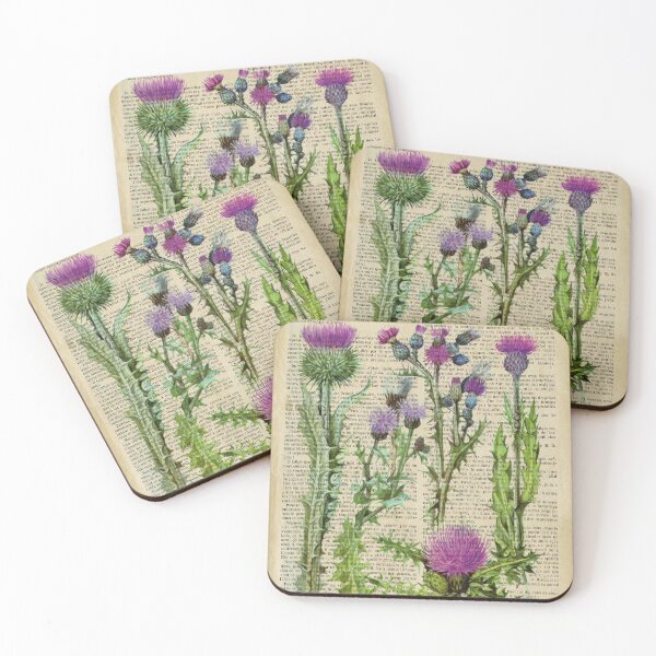 Item preview, Botanical print, on old book page designed and sold by Art by Lilia.