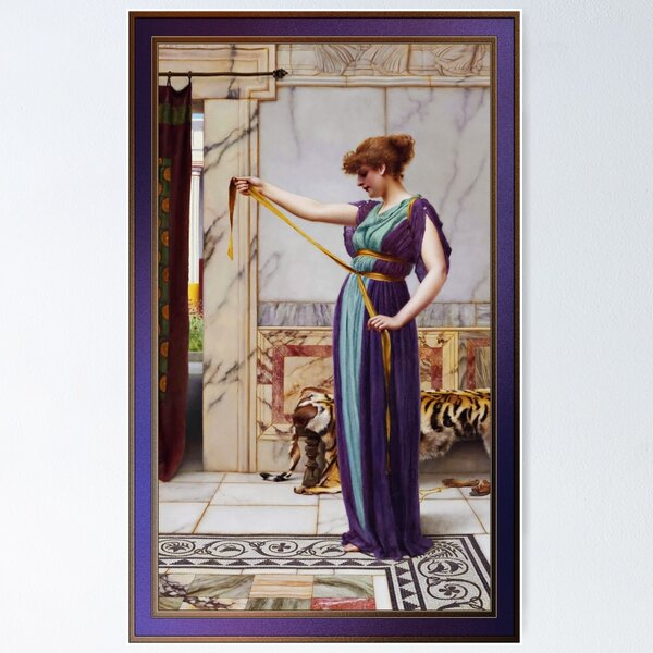 Item preview, A Pompeian Lady by John William Godward designed and sold by Xzendor7 Digital Art Creations.