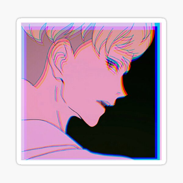 Ryo Asuka Vaporwave Sticker