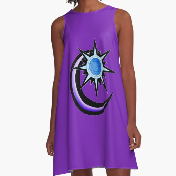 Twitches Sun And Moon Symbol A Line Dress By Oldisneydesigns Redbubble