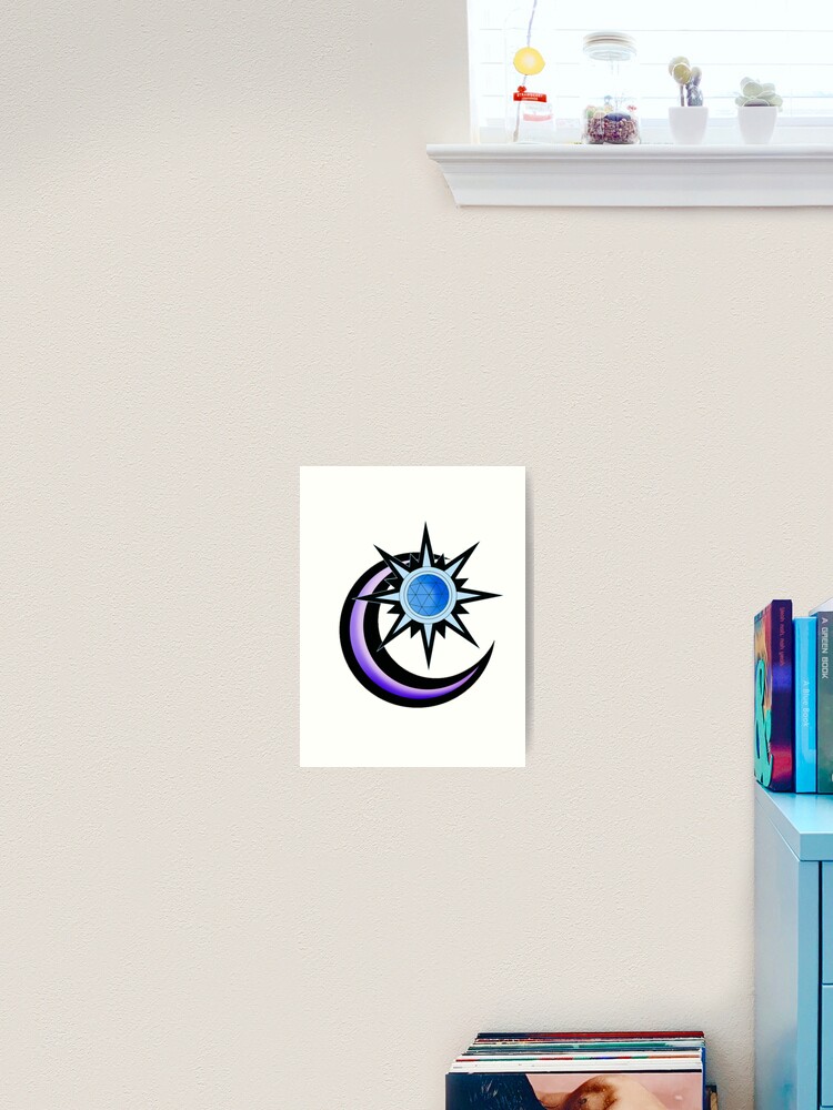 Twitches Sun And Moon Symbol Art Print By Oldisneydesigns Redbubble