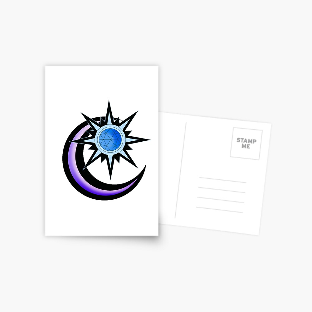 Twitches Sun And Moon Symbol Postcard By Oldisneydesigns Redbubble