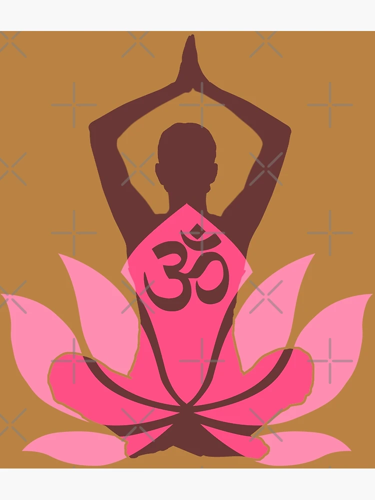Lotus Flower Namaste For Yoga Lover By Mulew Art