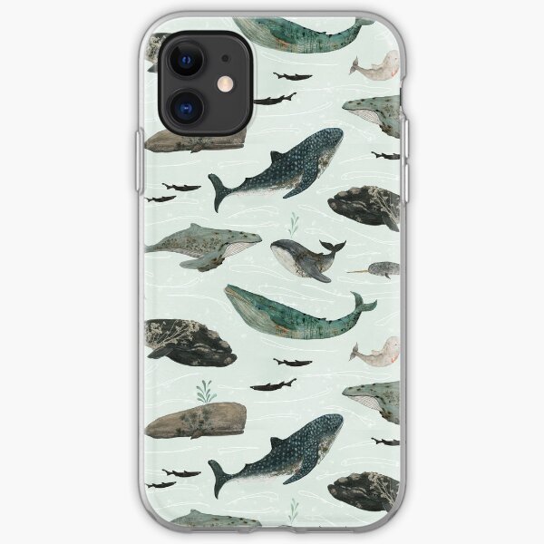 Tattooed Whales iPhone Soft Case