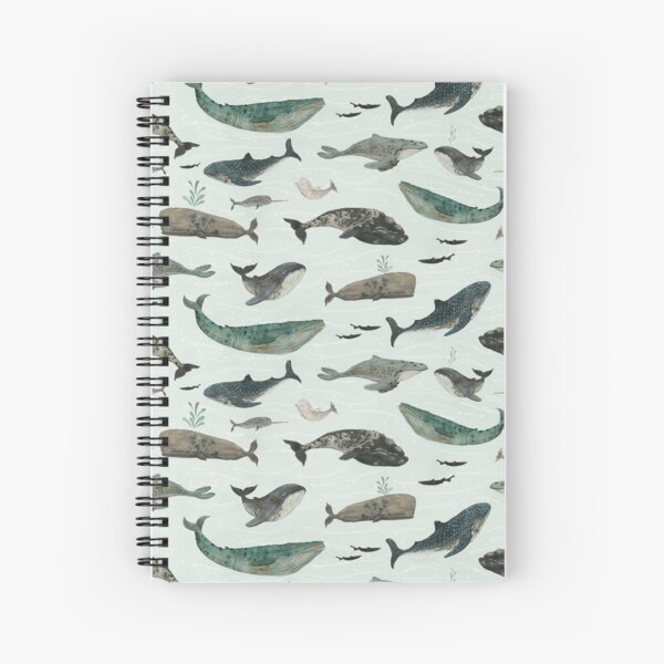 Tattooed Whales Spiral Notebook