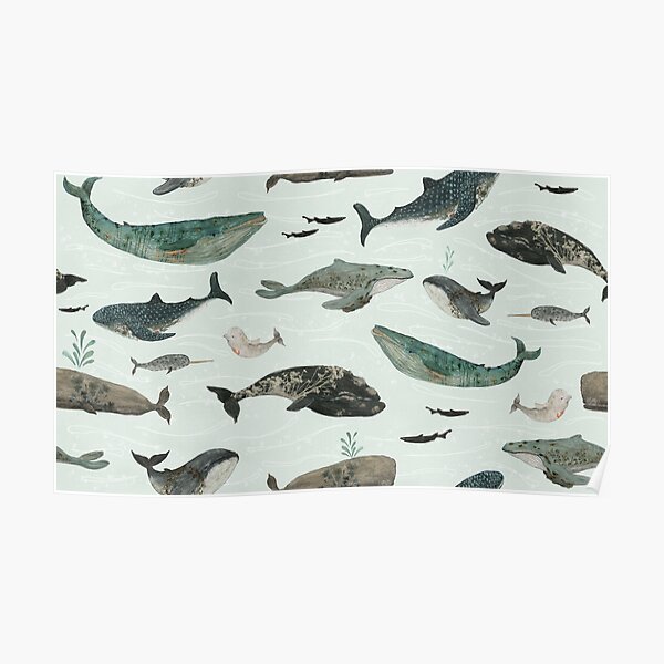 Tattooed Whales Poster