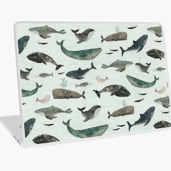 Tattooed Whales Laptop Skin