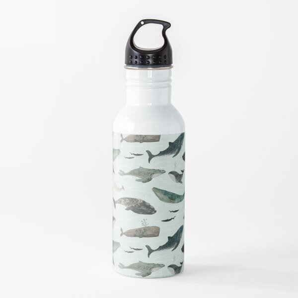 Tattooed Whales Water Bottle
