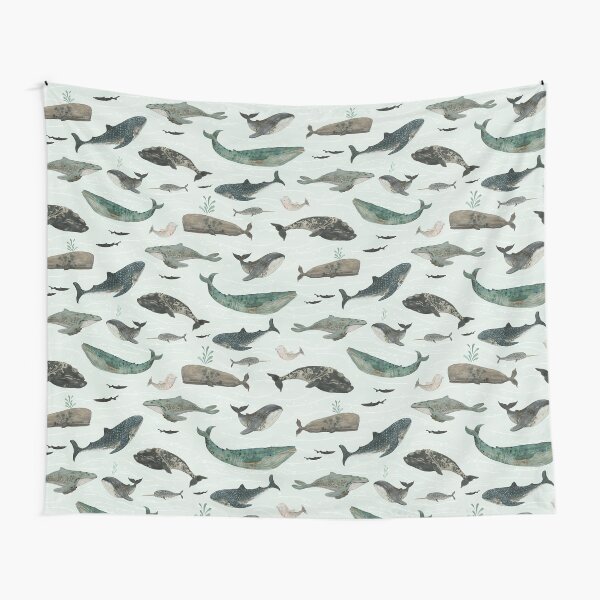 Tattooed Whales Tapestry