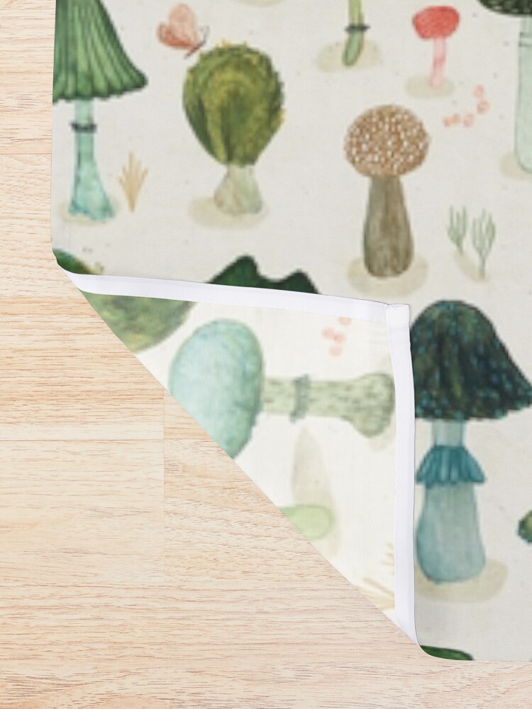 Alternate view of Mushrooms Shower Curtain