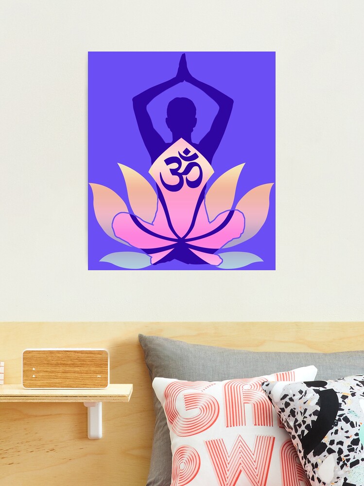 Yoga Girl Lotus Namaste Iron On Embroidered Patch : : Home