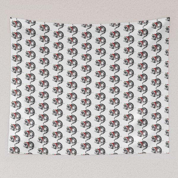 Item preview, Cheshire Cat Santa Hat Wonderland Christmas designed and sold by 13Moons.