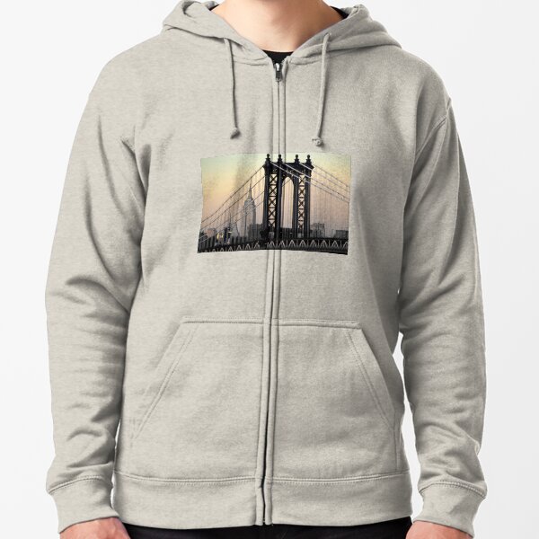 Manhattan Bridge Zipped Hoodie
