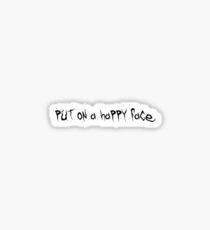 put on a happy face- joker Sticker