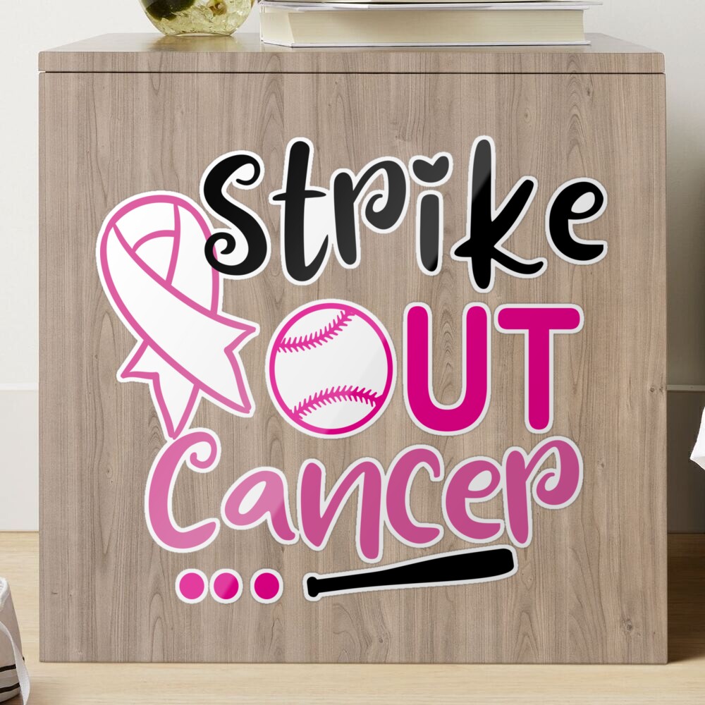 Breast Cancer Baseball Think Pink Ribbon Warrior Survivor Fighter  Mastectomy, Faith Mom, Sister | Art Board Print