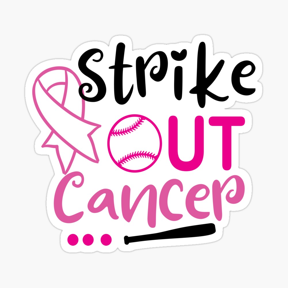 Baseball Strike Out Cancer Pink Ribbon Softball Shirt, hoodie, sweater,  long sleeve and tank top