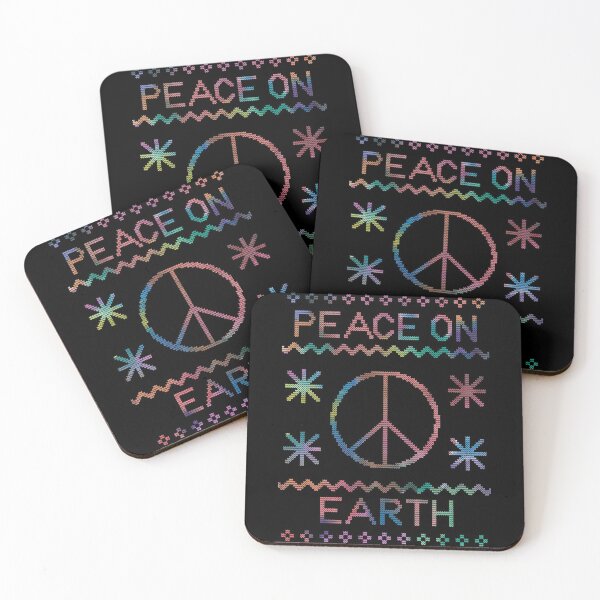 Item preview, Tie Dye Peace on Earth Ugly Christmas Sweater designed and sold by sarahrinouye.