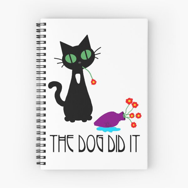 Item preview, The Dog Did It - Funny Black Cat designed and sold by FabulousBeasts.