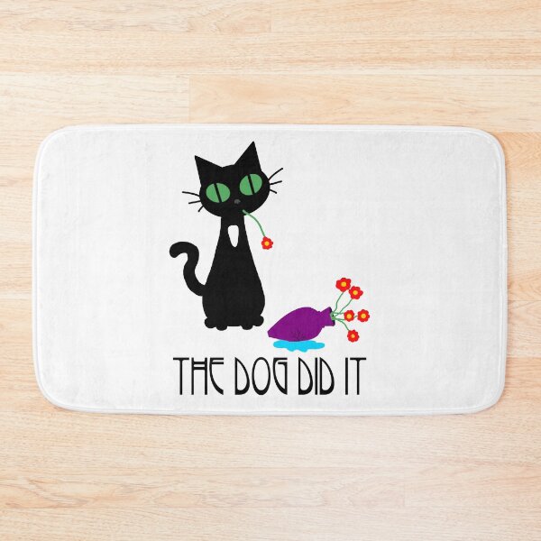 Item preview, The Dog Did It - Funny Black Cat designed and sold by FabulousBeasts.