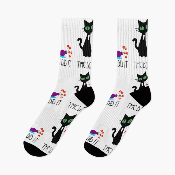 Item preview, The Dog Did It - Funny Black Cat designed and sold by FabulousBeasts.