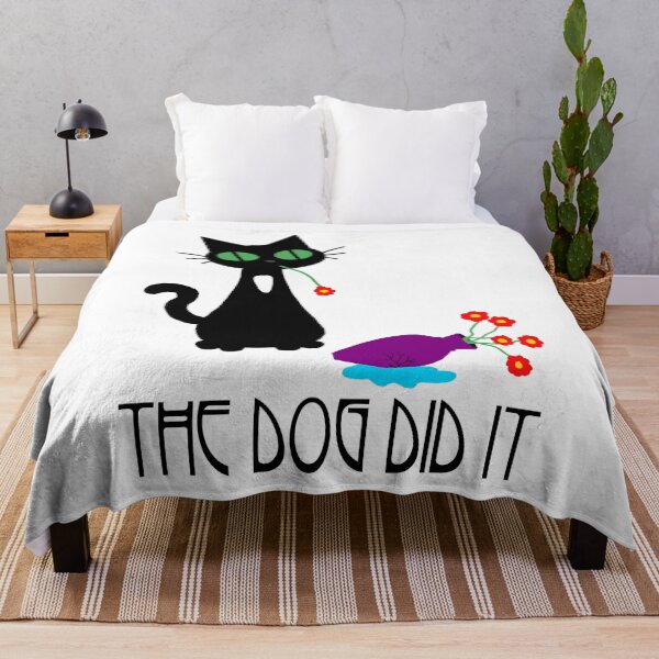 Item preview, The Dog Did It - Funny Black Cat designed and sold by FabulousBeasts.