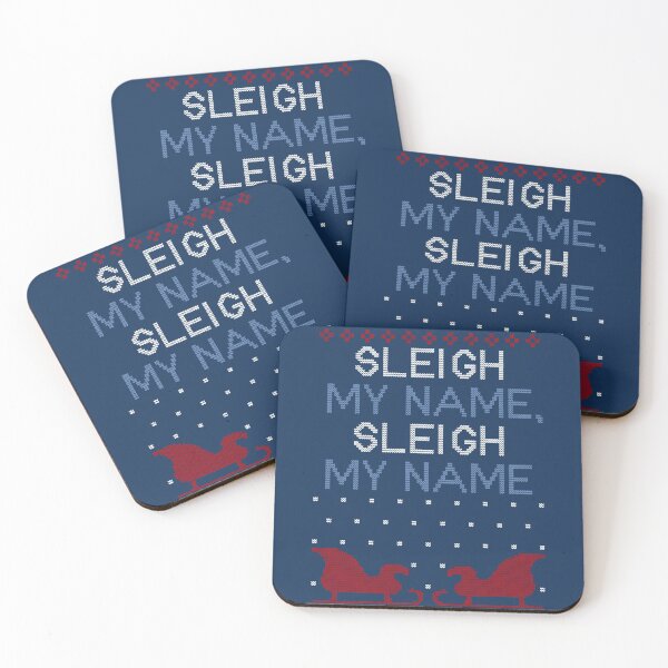 Item preview, Sleigh My Name Blue Ugly Christmas Sweater designed and sold by sarahrinouye.