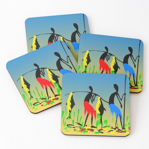 Item preview, Two colorful successful African hunters  designed and sold by Squirrox.