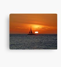 Aruba Sunset Canvas Print