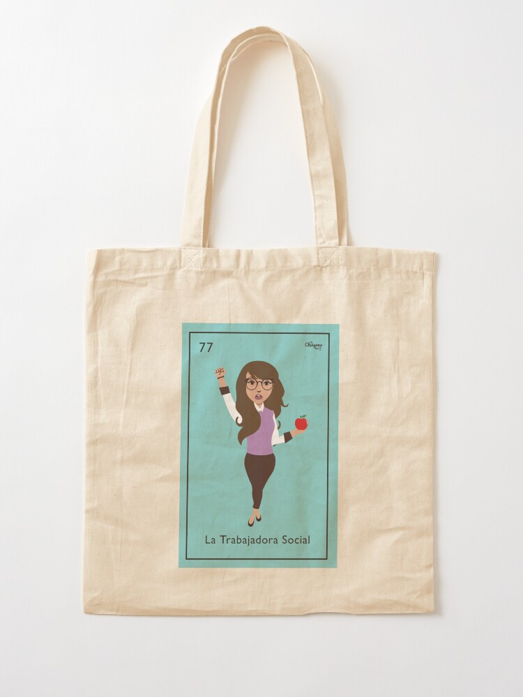 Alternate view of La Trabajadora Social No Apple Tote Bag