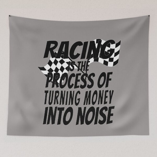 Item preview, Checkered Flag Racing Turning Money to Noise Funny Track Car Gift Apparel for Boys & Girls designed and sold by GabiBlaze.