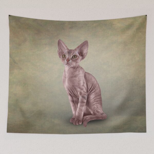 Item preview, Drawing cat Cornish Rex designed and sold by bonidog.